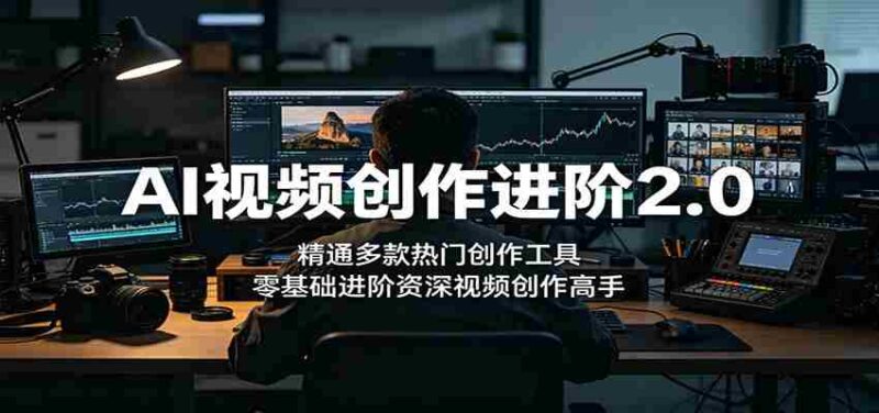 AI视频创作进阶2.0：精通多款热门创作工具，零基础进阶资深视频创作高手-OG资源